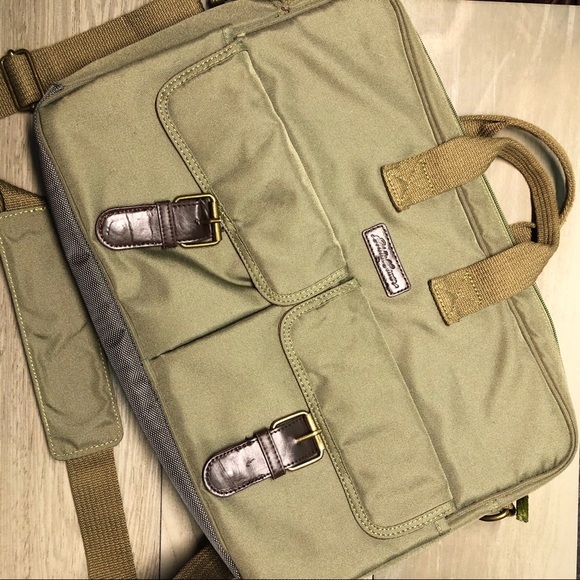 Eddie Bauer Other - Eddie Bauer Canvas Crossbody Laptop Bag